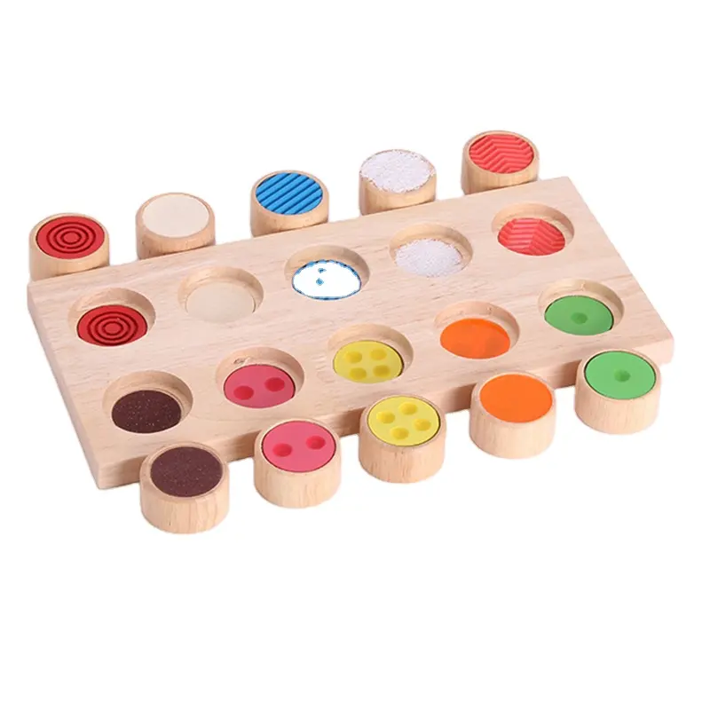 New Wooden Early Childhood Education Educational Toys Teaching Aid Memory Touch Game Montessori Sensory Toys Gifts For Children