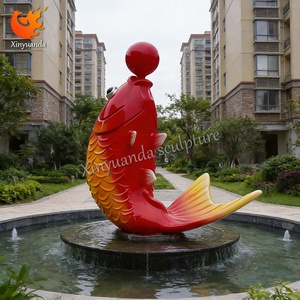 Escultura Luminosa de Fibra de Vidrio con Forma de Koi, Decoración de Paisaje Acuático para Exteriores, Instalación para Puntos Turísticos - Product Image 4