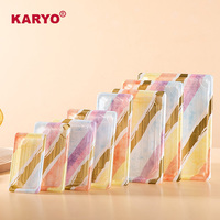 KARYO 1102 Boîte d'emballage élégante anti-buée en plastique de qualité alimentaire pour sashimi Boîte à sushi rectangulaire à emporter avec couvercle