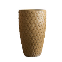 Haut de gamme intérieur extérieur jardin vert plante Pot décoration grand diamètre Simple balcon Pot de fleur affichage ensemble de ciments