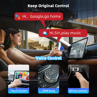 Dongle sans fil 2 en 1 CarPlay Android Auto, convertit le CarPlay filaire en sans fil, plug and play, pour CarPlay filaire intégré, directement de l'usine
