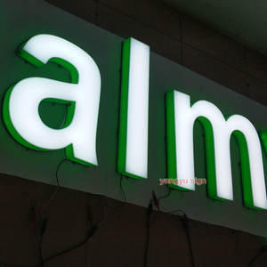 Lettere Led personalizzate per esterni 3D Led negozio nome del negozio acrilico illuminato logo di gelato segni elettronici - Product Image 3