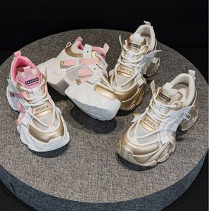 Chaussures tendance pour femmes 2025 : Baskets à plateforme épaisse et semelle compensée pour femmes - Product Image 4
