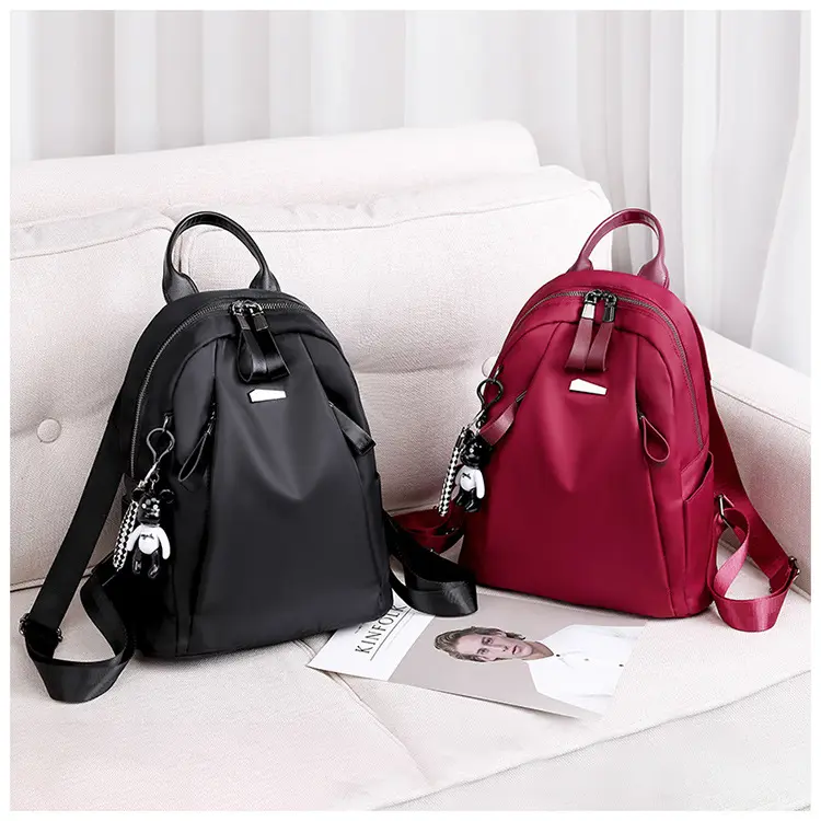 Hot Sell Backpack Fashion Backpack School Bag Wholesales Smooth Nylon Fabric Backpack