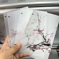 Películas Transparentes Personalizadas con Impresión 3D de Flores de Ciruelo para Máquinas de Corte, Adhesivos Decorativos para la Parte Trasera del Teléfono