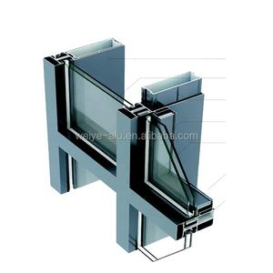 Profil de fabrication de murs rideaux en verre vitré série 120 en aluminium de l'usine de Foshan - Product Image 5