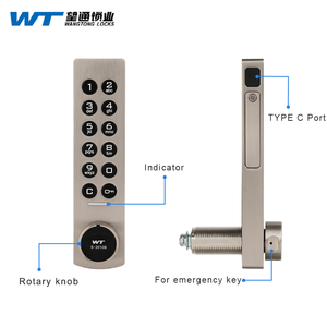 S-2010B-00A0 Smart Digital Locker Cabinet Cam Locker <strong>Lock</strong> <strong>Wardrobe</strong> <strong>Lock</strong> 12 Digits with Press Button Silver Color - Product Image 3