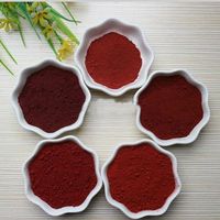 Fourniture de pigment oxyde de fer couleur rouge brique ciment ajouter pigment de sol en caoutchouc