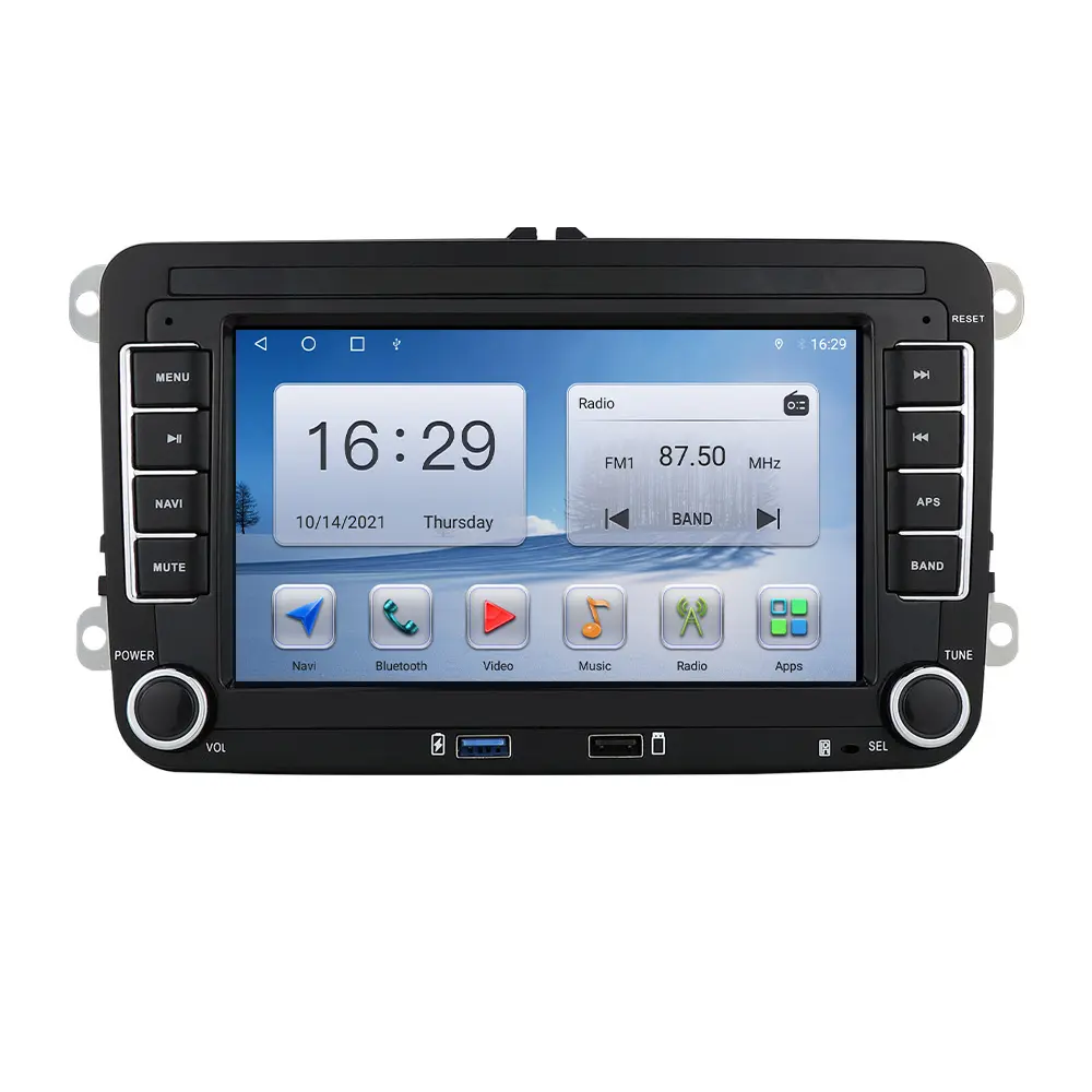 Autoradio 7 "Android, lecteur vidéo, carplay, pour voiture VW Golf, coccinelle, Amarok, Touran, Polo, passat, Jetta, amarok