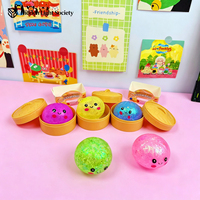 Mainan Squishy Promosi Grosir, Bentuk Bao Bun Lucu dengan Wajah Tersenyum, Mengkilap, Lembut, Slow Rising, Penghilang Stres, Dilengkapi Set Kukusan