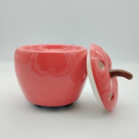 Chauffe-cire électrique en céramique en forme de pomme, brûleur d'aromathérapie, décoration toute saison, cadeau ETL pour l'été, le printemps, l'automne