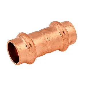 Factory Custom Coupling Stop Plumbing Sanitary Pipe Copper Press Fittings for Gas Water