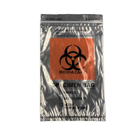 Sac d'échantillon en plastique ldpe coloré avec fermeture éclair, 100%