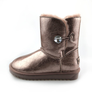 사이드 장식 실버 가죽 부츠 - Product Image 3