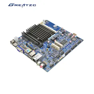Kualitas Tinggi Desain Tanpa Kipas J1900 CPU 30pin LVDS Tipis Mini Itx Motherboard untuk Kios/POS/Industri PC