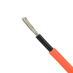 TUV pv1-f 1000v 1500v photovoltaic cable single core tinned copper battery 10mm2 dc solar cable