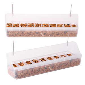Comedero Colgante Largo para Pájaros, para Jaula, para Loros, Canarios, Pinzones, Estorninos, Accesorio para Jaula <span class=keywords><strong>de</strong></span> Pájaros, Tazón <span class=keywords><strong>de</strong></span> Alimentación para Mascotas - Product Image 1