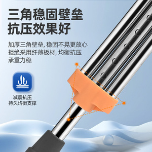 Rodafy Underarm Crutch Stainless Steel Adjustable With <b>Spring</b> <b>Clip</b> Lock For Elderly Support - Product Image 5