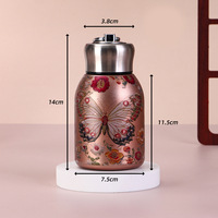 Tendance nationale Mini Tasse isotherme personnalisable en acier inoxydable 316, modèle Little Chubby Ding, isolation thermique 6-12 heures, avec anneau de traction