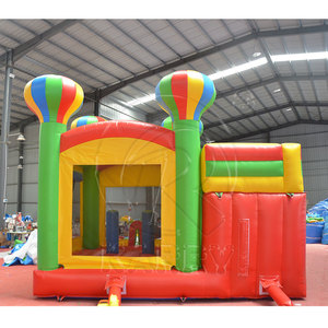 Château gonflable à air chaud avec toboggan et piscine amovible pour fêtes <span class=keywords><strong>d</strong></span>'anniversaire, château de saut pour enfants, amusement garanti - Product Image 5