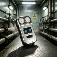 Mini détecteur de gaz portable de sulfure d'hydrogène (H2S) pour la métallurgie de l'acier, les cabines de peinture et les salles de pulvérisation
