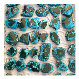 Đánh bóng tự nhiên thô đá thạch anh nguyên chrysocolla Malachite tinh thể khoáng vật chữa bệnh đá cho mục đích trang trí - Product Image 1