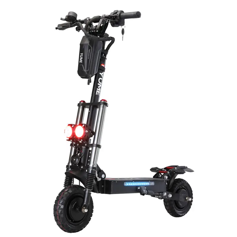 YUME hızlı teslimat yetişkin elektrikli scooter 2000w 2400w 10 inç kapalı yol dağ katlanabilir Electrique E-scooter