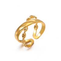 Cincin Baja Anti Karat Bentuk X Minimalis Trendi, Gaya Eropa dan Amerika, Gaya Instagram, Serbaguna dan Berkepribadian, 18K