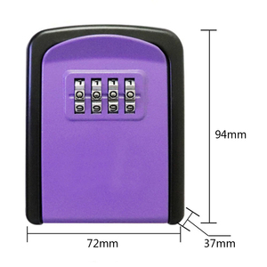 4 Digit Combination Storage <b>Lock</b> Key <b>Box</b> Wall Mounted Safe <b>Box</b> Portable Weather-Resistant Key Storage <b>Box</b> Small Key <b>Lock</b> Safes - Product Image 6