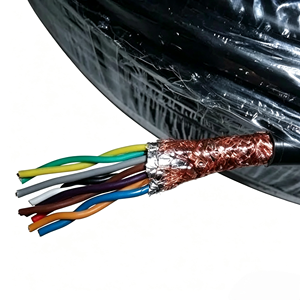 Cable blindado de par trenzado WDZN-RVSP-2*0.75/1.0 de baja interferencia y bajo humo, dedicado para salas de máquinas en construcciones de corriente débil - Product Image 1