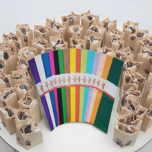 Tự làm đầy màu sắc mùa xuân giấy crepe cuộn đóng gói nghệ thuật giấy thủ công cho các dự án sáng tạo - Product Image 1