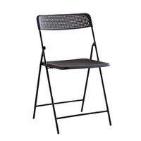 Chaise pliante, tabouret, mobilier de restaurant, usage extérieur et domestique, dossier creux, assise décontractée, design moderne et minimaliste, en plastique