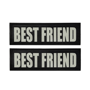 ナイトライトアイアンオンフェルトPU環境にやさしい手作り動物ベストカラーバッジサービス犬トレーニング中 - Product Image 2