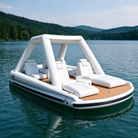 Vente directe d'usine de bateaux de pêche gonflables pliables en PVC de type catamaran