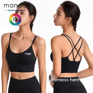 <span class=keywords><strong>Soutien</strong></span>-<span class=keywords><strong>gorge</strong></span> de <span class=keywords><strong>sport</strong></span> côtelé sans couture avec large élastique <span class=keywords><strong>sous</strong></span> le buste pour femme, grande taille XXXL, 90 % nylon 10 % élasthanne - Product Image 2