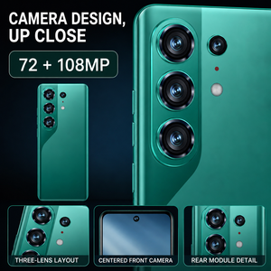 Téléphones mobiles avec batterie 4500 mAh, écran 6,85 pouces, Android 10, 3 Go de RAM, 16 Go, 4G, double SIM, appareil photo 13 MP, déverrouillage facial pour un usage professionnel et domestique - Product Image 2