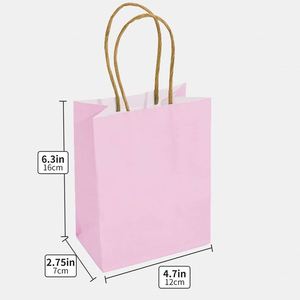 Mini <b>Small</b> Paper <b>Gift</b> Bags with Handles for Birthday Wedding Party Favors Shopping Retail Multi-functional <b>Gift</b> Paper Bag - Product Image 3