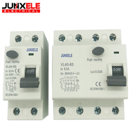 Tipo AC/AC RCCB 2P 4P 25A 40A 63A 80A 100A 30mA 100mA 300mA RCCB interruptor de circuito de corriente Residual