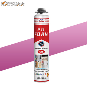 Espuma Pu 750ml Oem Venta caliente Espuma en aerosol de poliuretano Montaje de celda cerrada Aislante Blanco Pu Espuma de uretano Productos químicos - Product Image 1