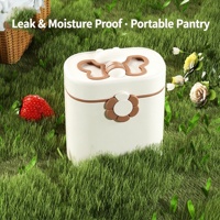 Boîte de conservation portable pour aliments pour bébé avec poignée abeille, joint en silicone, cuillère séparée, multifonction, design dessin animé, pour collations, cuisine, chambre, individuelle