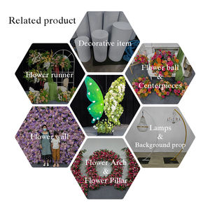 Giant Butterfly-Shaped Silk Artificial <b>Flower</b> Backdrop <b>Panel</b> for Wedding Decorations-Modern Eco-Friendly Floral <b>Wall</b> - Product Image 5