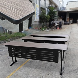 Fireproof Board <b>Table</b> With <b>Folding</b> Frame Hotel Banquet Conference Training <b>Outdoor</b> Metal Partition Durable Contemporary Modern - Product Image 2
