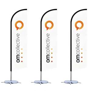 Banderas Publicitarias Estándar para Exteriores al Mejor Precio, Bandera de Plumas de Baloncesto, Bandera de Playa - Product Image 3