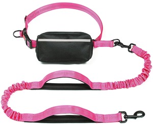 <span class=keywords><strong>Laisse</strong></span> <span class=keywords><strong>extensible</strong></span> multifonctionnelle en nylon réfléchissant et réglable pour la marche et la course. - Product Image 3
