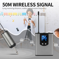 Système de microphone cravate sans fil UHF XTUGA A2 professionnel, micro cardioïde en métal pour utilisation en direct