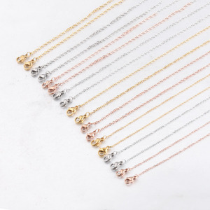 Collier chaîne en or rose de longueur personnalisée, chaîne à maillons en acier inoxydable pour lunettes - Product Image 3