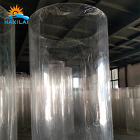 Tube acrylique Naxilai de grand diamètre de 1000 mm, tube rond en acrylique à paroi épaisse de 39 pouces de diamètre extérieur, aquarium pour poissons de 2000 mm de long pour chambre hyperbare