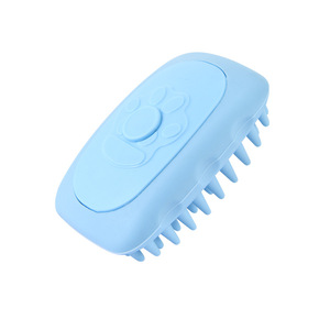 แปรงอาบน้ำสัตว์เลี้ยงซิลิโคน ยี่ห้อ Snow Source สำหรับสุนัข สีฟ้ารอยัล สีเบจ สีชมพูเชอร์รี่บลอสซัม - Product Image 5