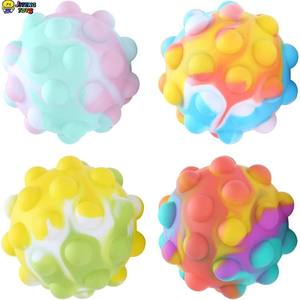 JITENG Vente chaude Boules anti-stress arc-en-ciel 3D, Jouet sensoriel en silicone <span class=keywords><strong>à</strong></span> bulles <span class=keywords><strong>à</strong></span> presser, Boule anti-stress <span class=keywords><strong>à</strong></span> bulles <span class=keywords><strong>à</strong></span> presser, Jouets sensoriels Popit - Product Image 6