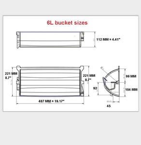 Tolva Elevadora de Plástico PP Tipo Z de 6 Litros, Tolva Transportadora con Rodamiento de Rodillos para Maquinaria, Capacidad de Carga de 50 kg - Product Image 5